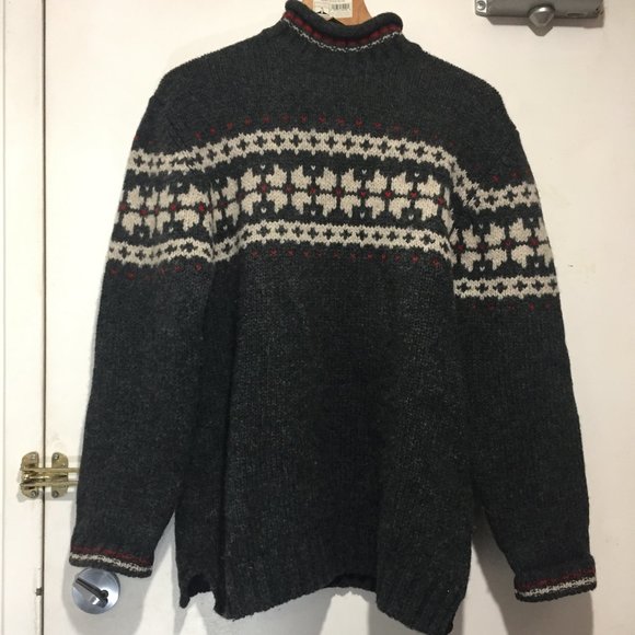 VINTAGE EDDIE BAUER KNITTED WOOL SWEATERS SIZE M - Picture 1 of 6